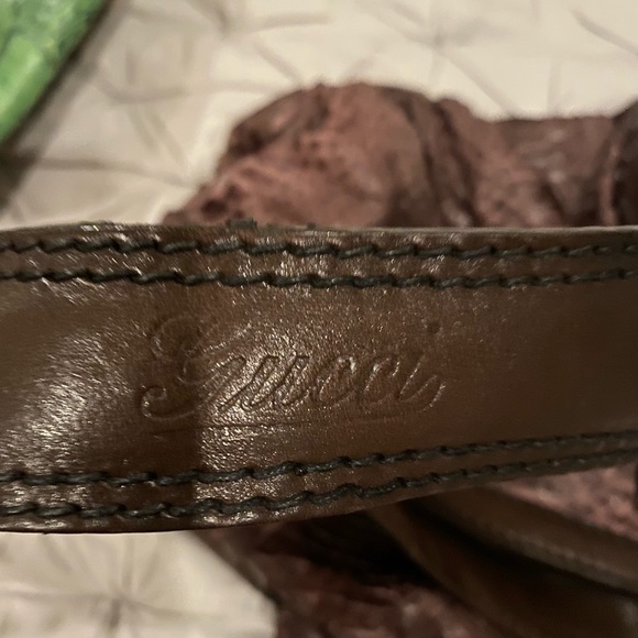 GUCCI PYTHON REAL SNAKE SKIN XL HORSEBIT HOBO HANDBAG BAG - Picture 5 of 7